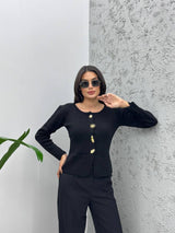 Gilet avec manche motif