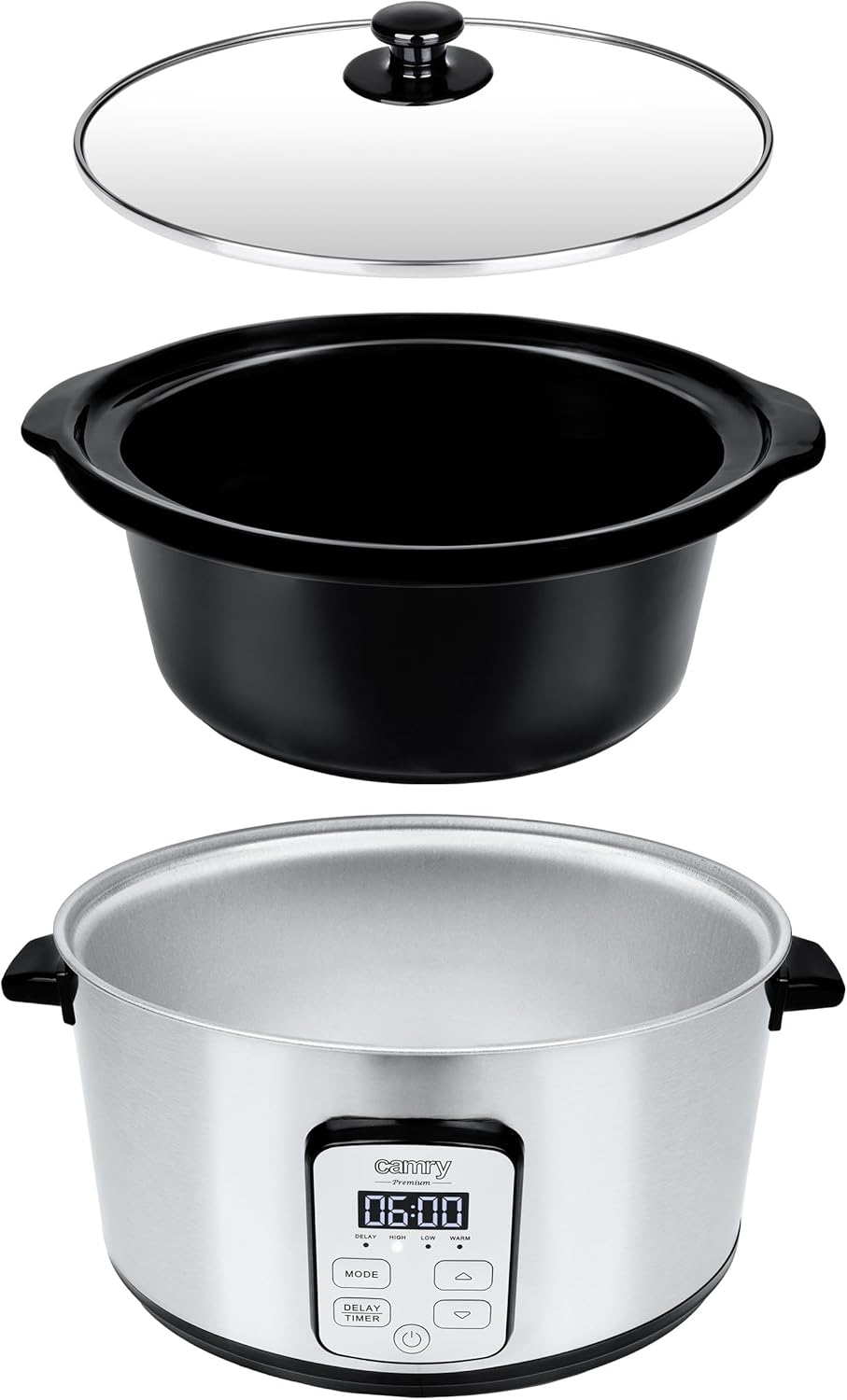 Camry - CR 6414 - SLOW COOKER 4.7L LED