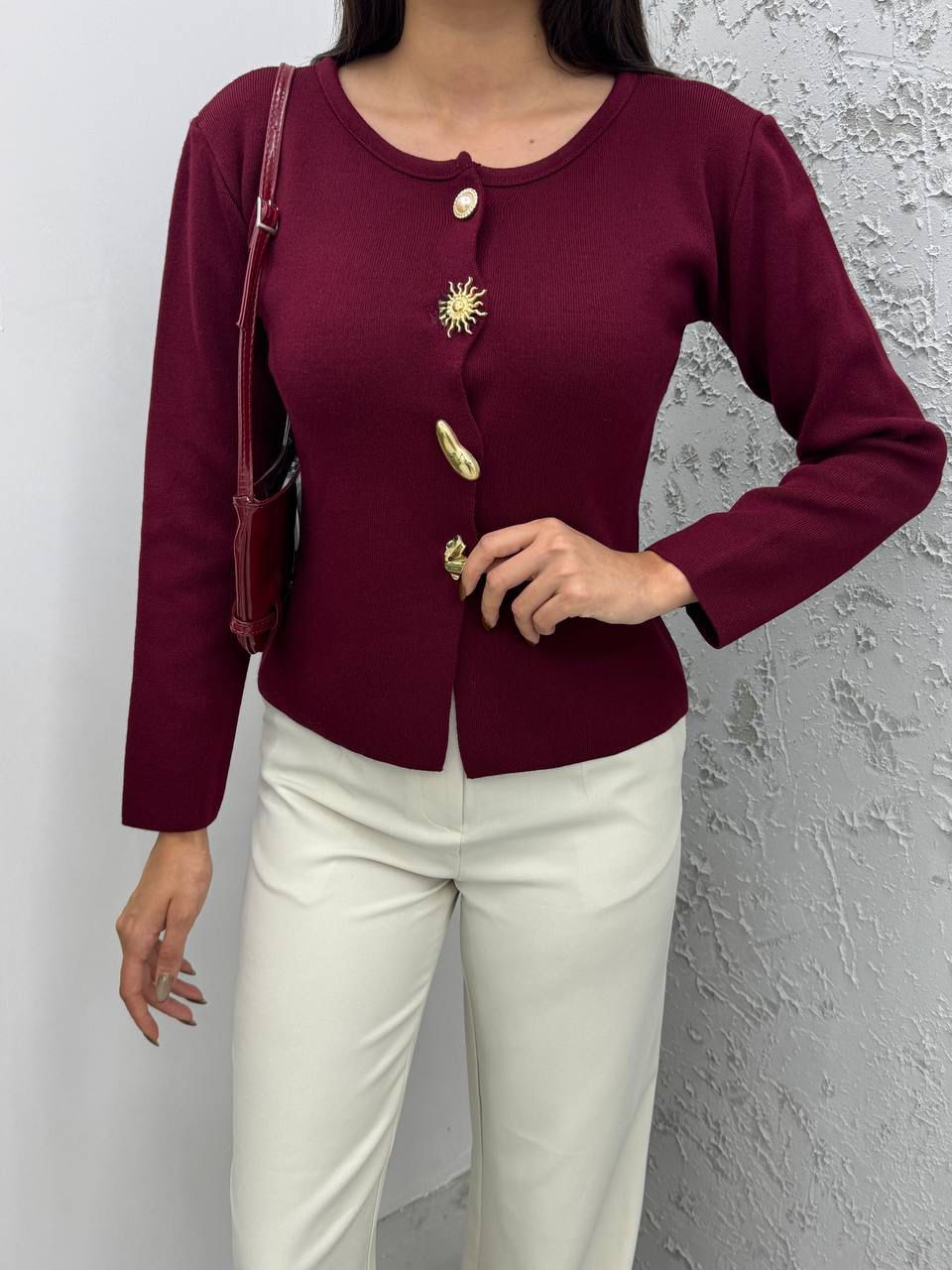 Gilet avec manche motif