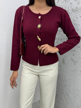 Gilet avec manche motif