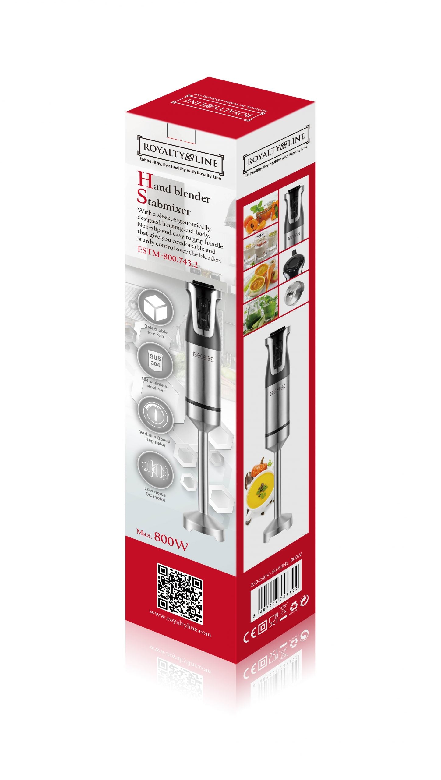 Royalty Line- RL-ESTM800 - HAND BLENDER