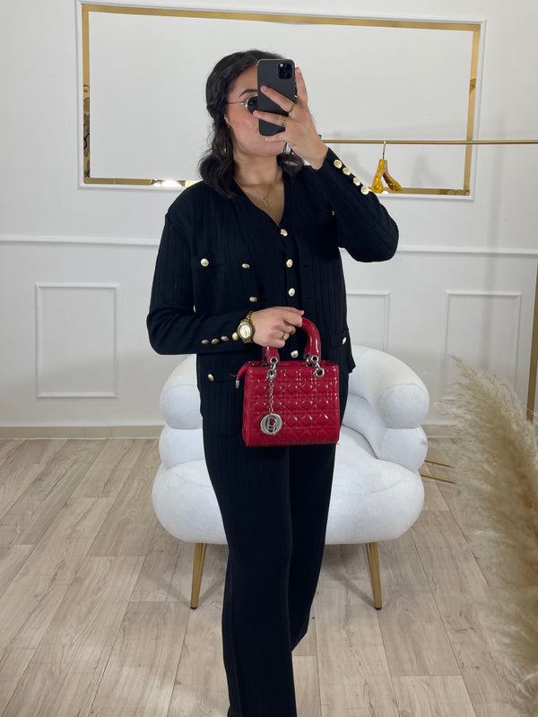 ENSEMBLE 3 PI2CES COURT - Noir