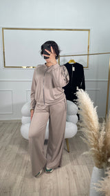 ENSEMBLE MANEL - NOIR / BEIGE