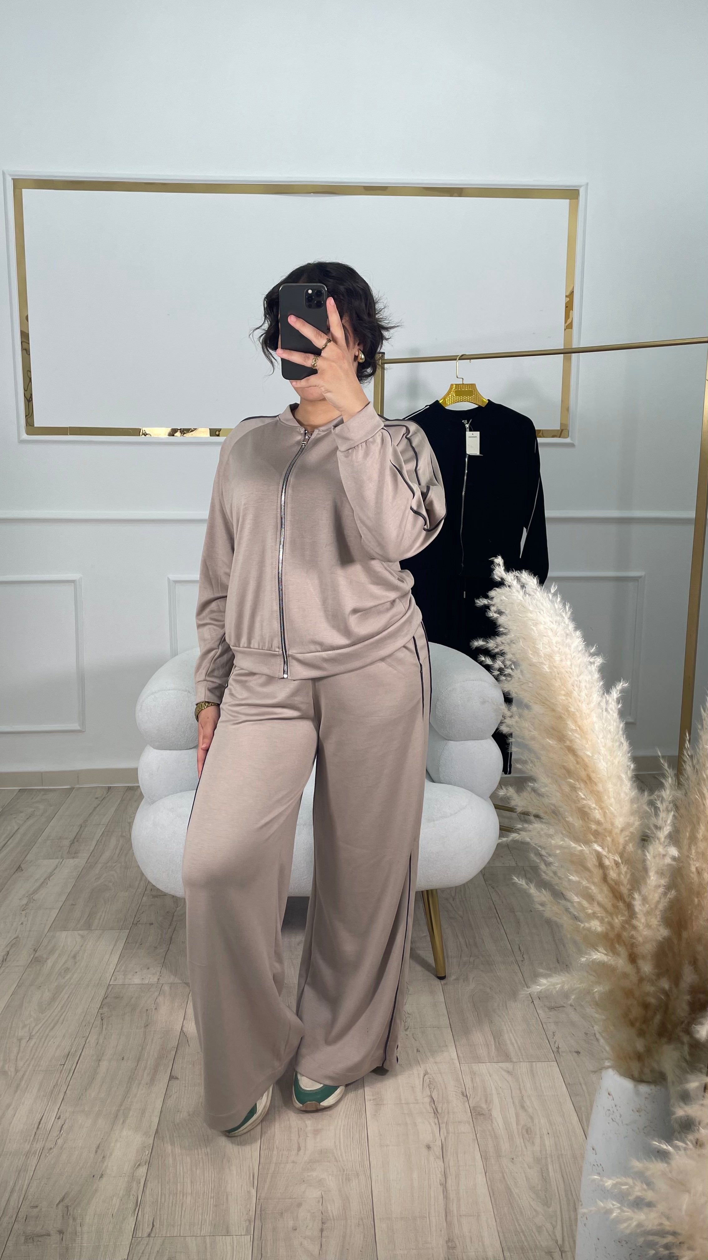 ENSEMBLE MANEL - NOIR / BEIGE