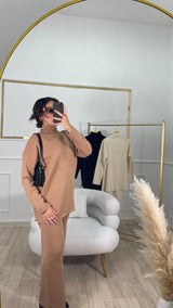 ENSEMBLE LYNDA - Marron \ Beige \ Noir