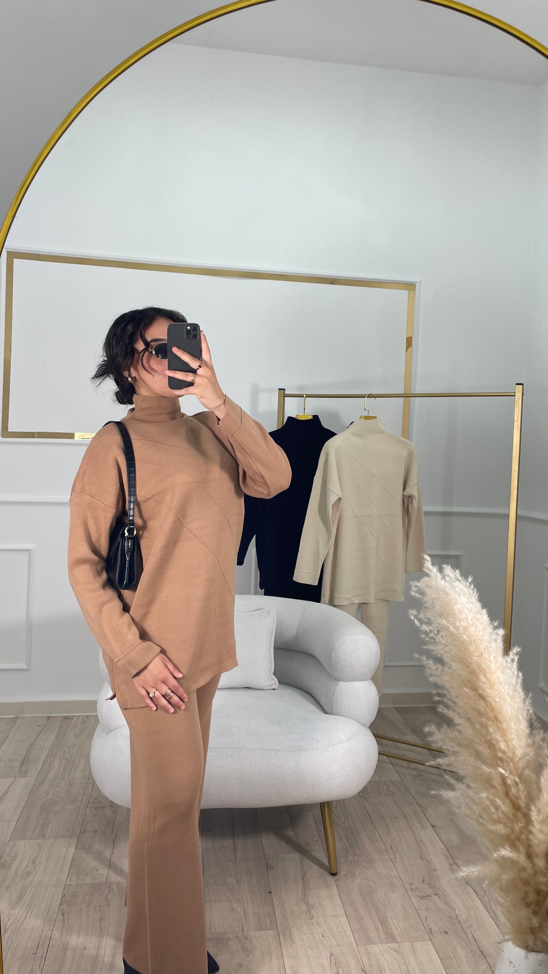 ENSEMBLE LYNDA - Marron \ Beige \ Noir