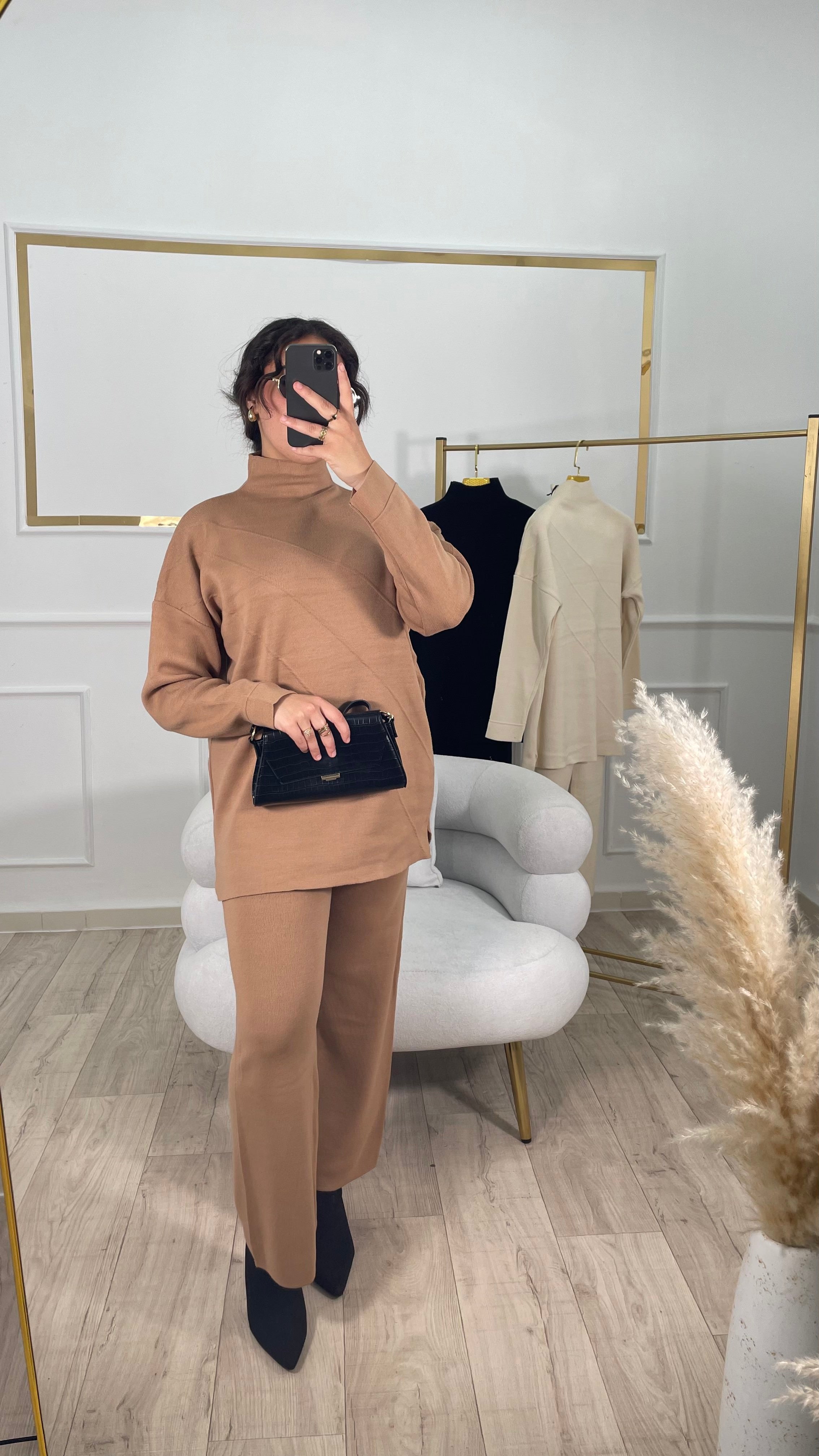 ENSEMBLE LYNDA - Marron \ Beige \ Noir