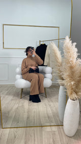 ENSEMBLE LYNDA - Marron \ Beige \ Noir