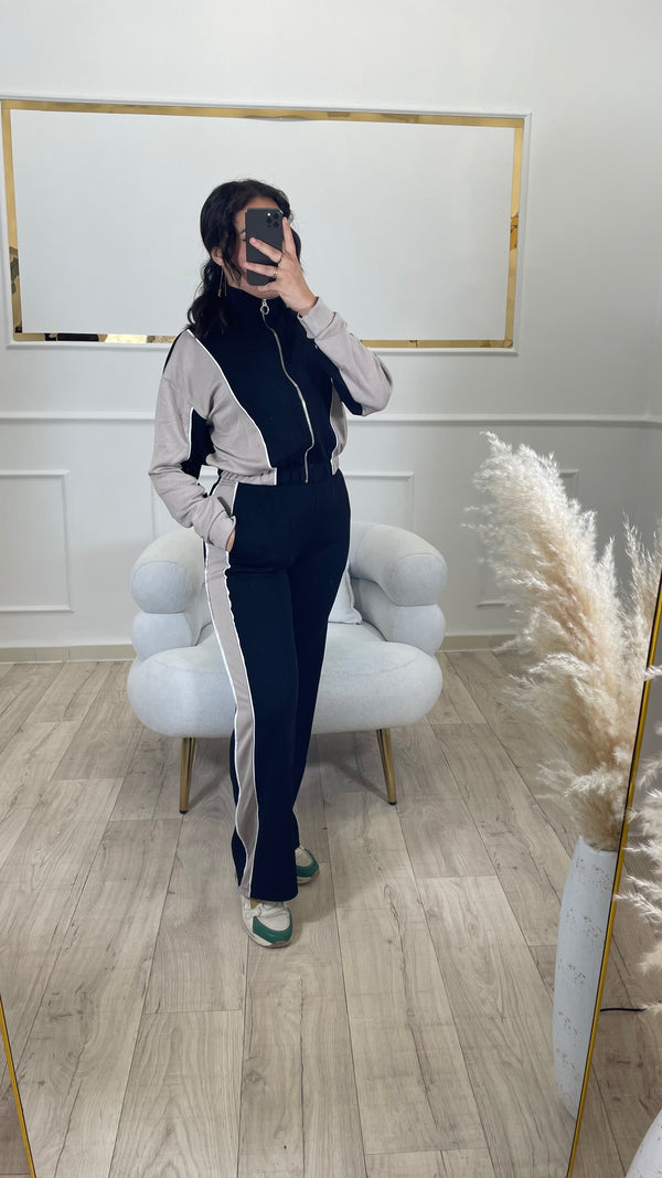 ENSEMBLE RAHMA - NOIRE ET BEIGE