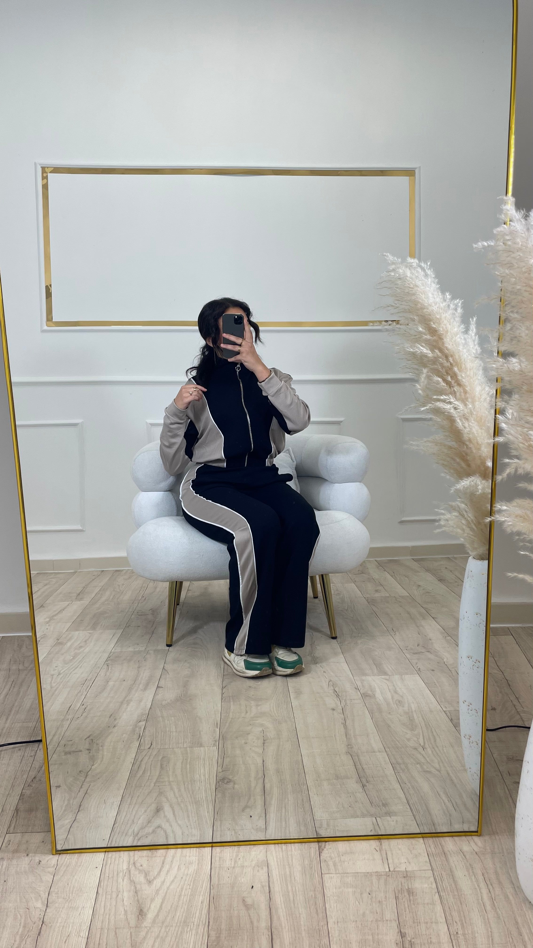 ENSEMBLE RAHMA - NOIRE ET BEIGE