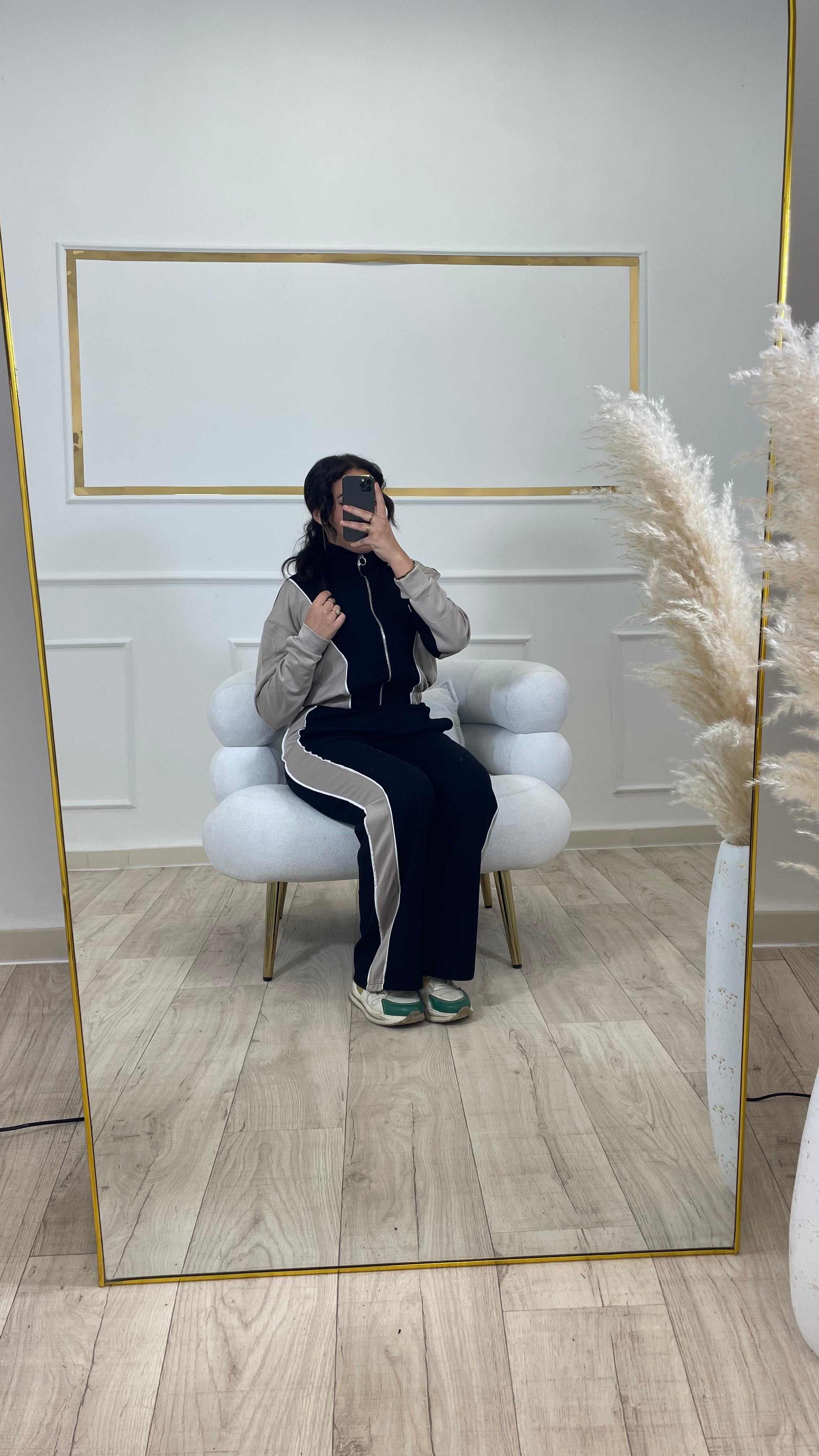 ENSEMBLE RAHMA - NOIRE ET BEIGE