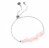 Bracelet espoir quartz rose | سوار هوب بحجر الكوارتز الوردي 