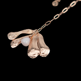 collier secret rose quartz |  قلادة سيكريت بحجر الكوارتز الوردي