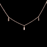 collier linna rose quartz | قلادة لينا بحجر الكوارتز الوردي