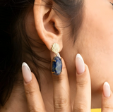 Boucles d’oreilles Ocean Sodalite | أقراط أوشن بحجر السوداليت