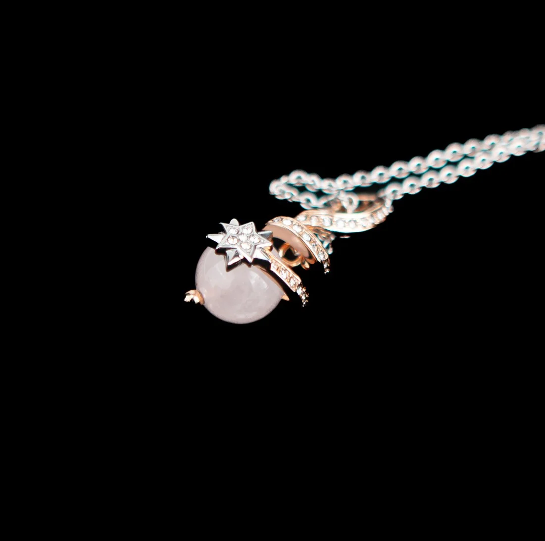 collier galaxy quartz | قلادة غالاكسي بحجر الكوارتز
