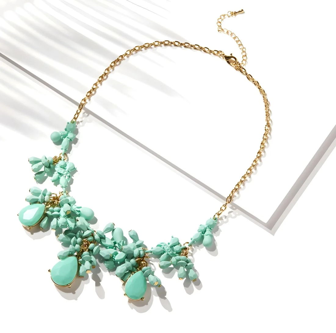 collier breeze turquoise | قلادة بريز بحجر الفيروز