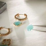 boucles d'oreilles serene amazonite | أقراط سيرين بحجر الأمازونايت