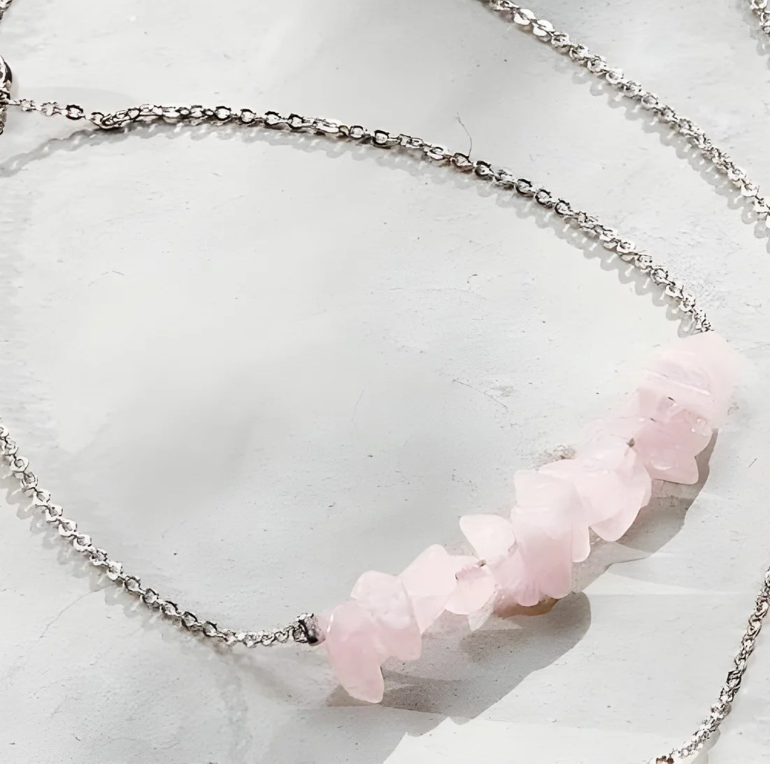 Bracelet hope rose quartz | سوار هوب بحجر الكوارتز الوردي