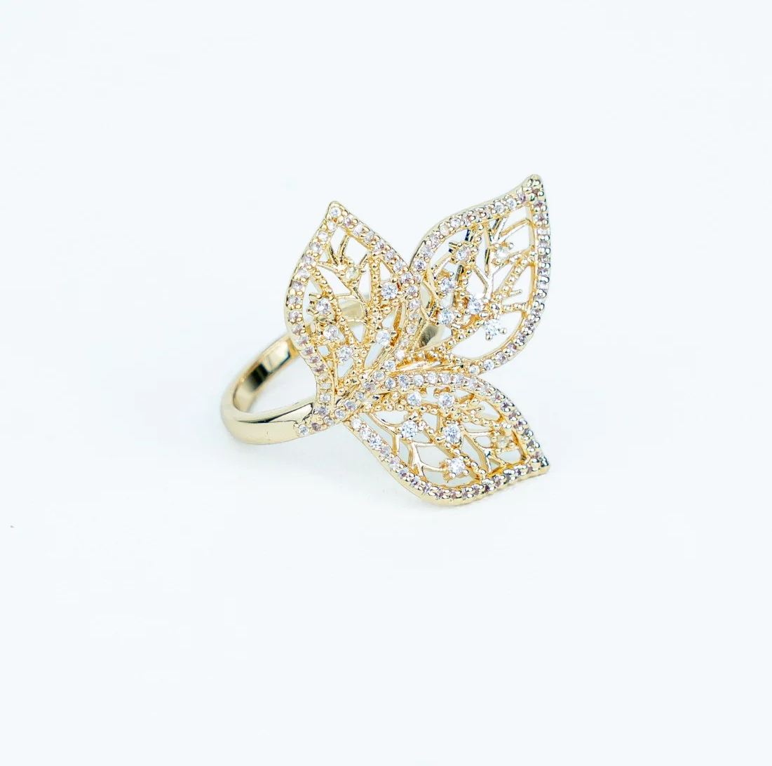 bague wild leaf peridot | خاتم الورقة البرية بحجر البيريدوت