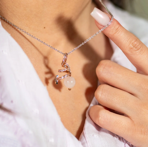 collier galaxy quartz | قلادة غالاكسي بحجر الكوارتز