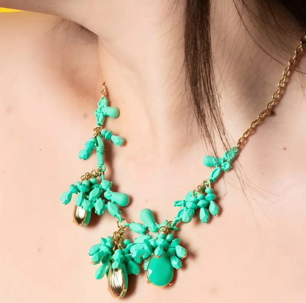 collier breeze turquoise | قلادة بريز بحجر الفيروز