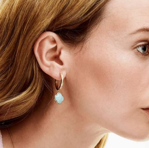 boucles d'oreilles serene amazonite | أقراط سيرين بحجر الأمازونايت