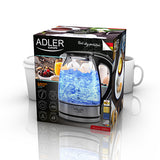 Adler AD 1225 Bouilloire en verre 1,7 L