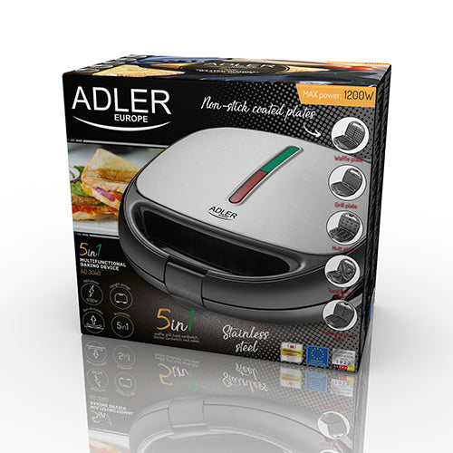 Adler AD 3040 Grille-pain multifonctionnel 5en1