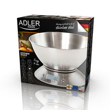 Adler AD 3134 Balance de cuisine avec bol