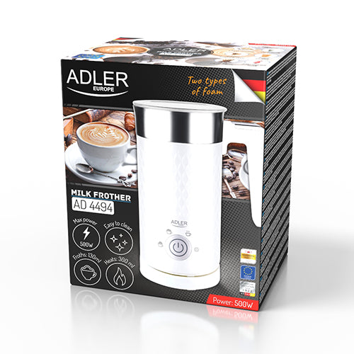 Adler AD 4494 Mousseur à lait - mousser et chauffer (latte et cappuccino)