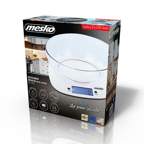 Mesko MS 3165 Balance de cuisine avec bol